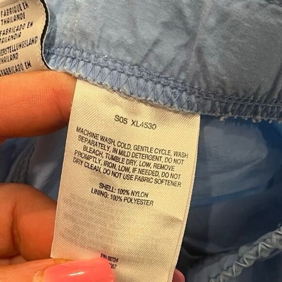 Columbia Vintage Mens Nylon Hiking Shorts High Rise Elastic Waist Blue Size M - Picture 6 of 7